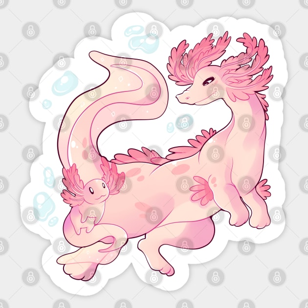 Axolotl Sticker by Yukipyro